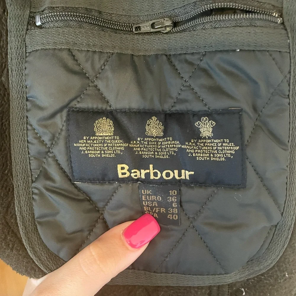 Barbour Quilted Vest in Dark Olive - Picture 4 of 8